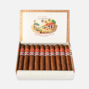 سيجار خوان لوبيز سيلكسيون رقم 1 في علبة عرض أنيقة.
