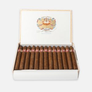سيجار H. Upmann في صندوق خشبي أنيق وكلاسيكي.
