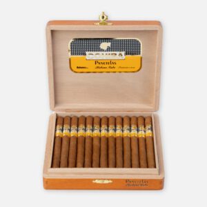 سيجار كوهيبا بانتيلاس في علبة خشبية أنيقة.