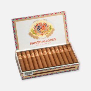 سيجار رامون ألونيس في علبة مزخرفة، مصنوع في كوبا.
