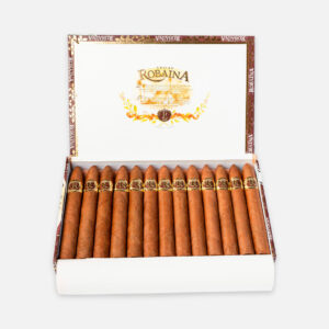 علبة فيغاس روباينا يونيكوس، سيجار فاخر بتقديم أنيق.