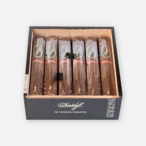 سيجار دافيدوف ياماسا روبوستو في علبة سوداء أنيقة.