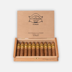 10 سيجار سان كريستوبال دي لا هابانا برادو في علبة خشبية أنيقة.