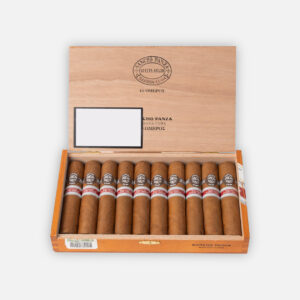 سيجار سانشو بانزا الكوبي، علبة خشبية بعرض أنيق.