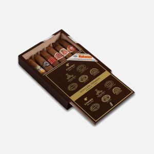 سيجار هابانوس سيليكسيون بيراميدس في علبة تقديم أنيقة.