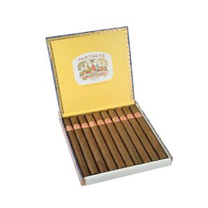 علبة سيجار بارتاغاس بتصميم وعلامة تجارية كلاسيكية من هافانا.